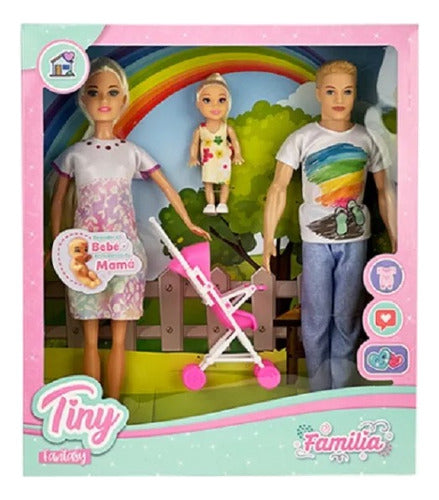 Muñeca Tiny Embarazada Y Su Familia Sebigus 53866