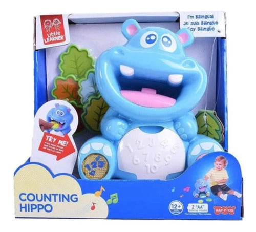 Hipopotamo Juguete Didactico Bilingue Con Luz Y Sonido 4229t