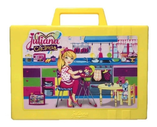 Valija Juliana Cocinera Cocina Recetas Chef Premium Color Amarillo
