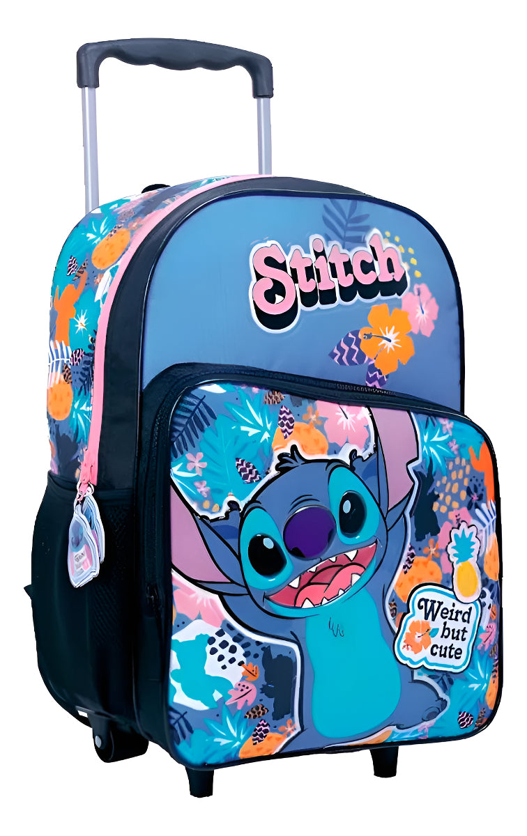 Mochila Stitch Con Carro 16 Wabro 27149