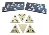 Triomino Juego De Mesa 56 Fichas Domino Triangular Bisonte