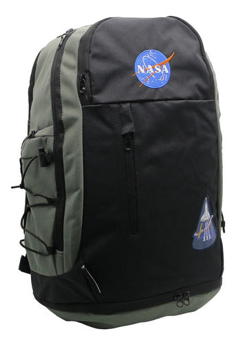 Mochila Cresko La Nasa Espacial Equipada 18p Espalda Color Gris Oscuro