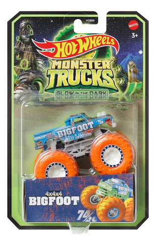 Hot Wheels Monster Trucks Glow In The Dark Hcb50 Original