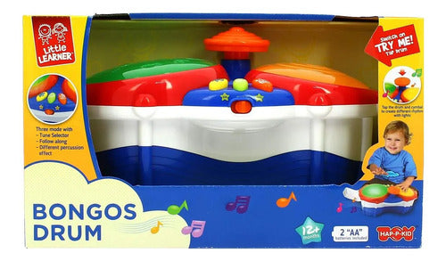 Tambor Bongo Musical Juguete Para Bebe Didactico 4223t