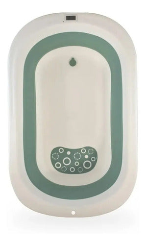 Bañadera Plastica Verde Plegable 25 Litros Ok Baby Okbb0277