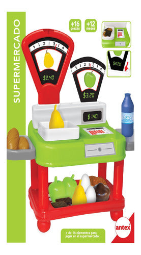 Supermercado Juego Didactico Con 16 Piezas Original Antex