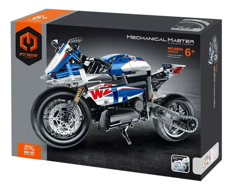 Moto A Friccion 542 Piezas Bloques P/armar Ft148