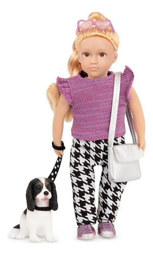 Muneca Lori Heather Con Perro Spaniel Original Intek 31093