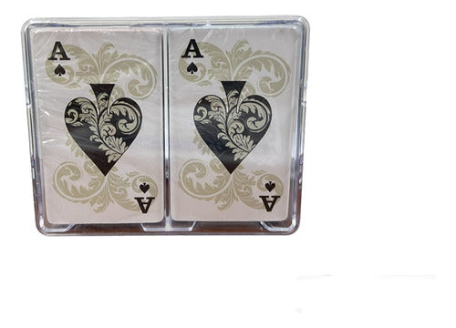 Juego Naipes Cartas De Poker Setx2 Mazos Nupro 3012