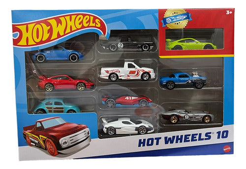 Hot Wheels Pack X10 Colección Autos Surtidos 54886 Original