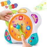 Reloj Interactivo Con Luz Y Sonido Bebe Bilingue 3898t