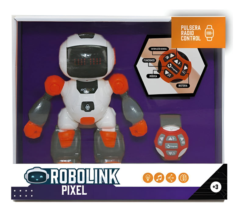 Robot Interactivo Pulsera Radio Control Movimiento Luces