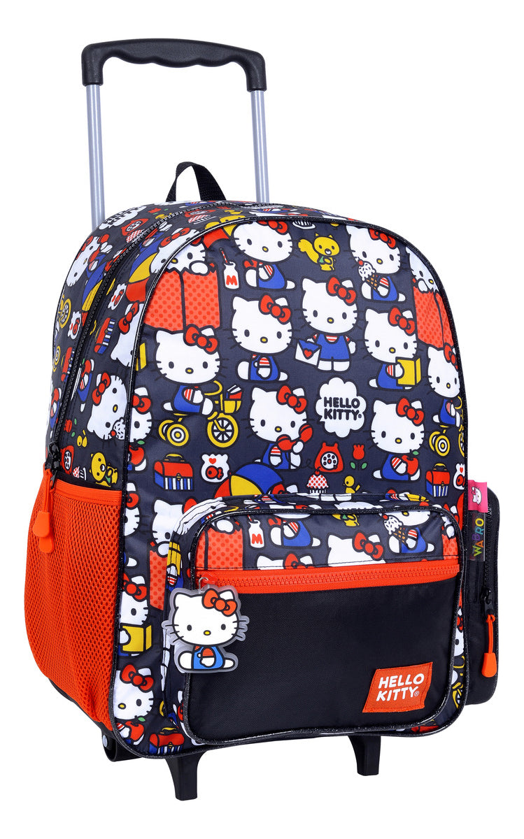 Mochila Hello Kitty Con Carro 17 Wabro 88073