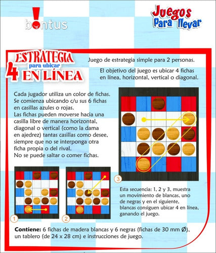 4 En Linea Juego De Mesa Edicion Viaje Bontus 531