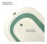 Bañadera Plastica Verde Plegable 25 Litros Ok Baby Okbb0277