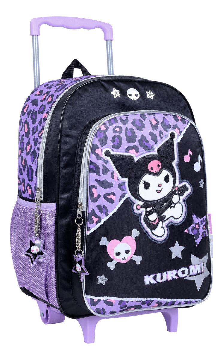 Mochila Kuromi Con Carro 16 Wabro 45235