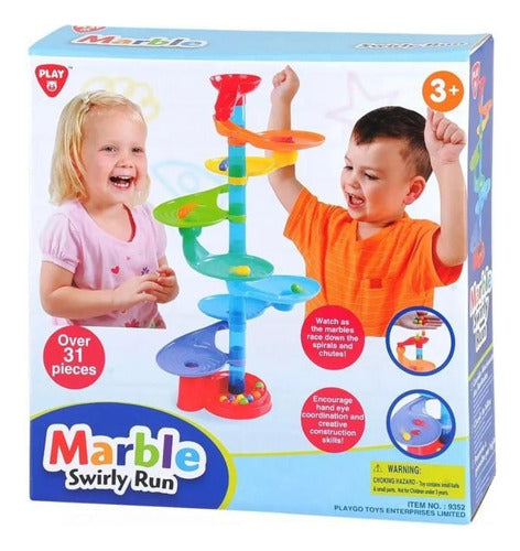 Laberinto De Bolitas Marble Swirly Run 31 Piezas 9352