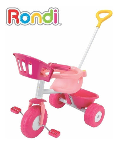 Triciclo Infantil Pink Metal Rondi Color Rosa