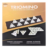 Triomino Juego De Mesa 56 Fichas Domino Triangular Bisonte