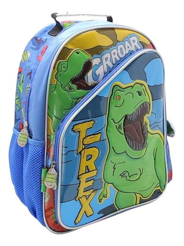 Mochila De Espalda Mundo Dinos Di082 16'' Color Azul