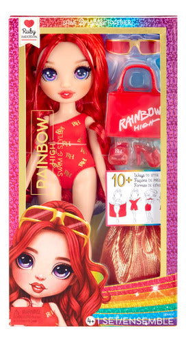 Muñeca Rainbow High Swim & Style Ruby Anderson 120377