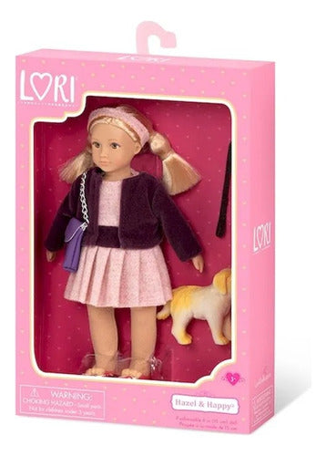Muneca Lori Hazel Con Perro Golden Original Intek 31012