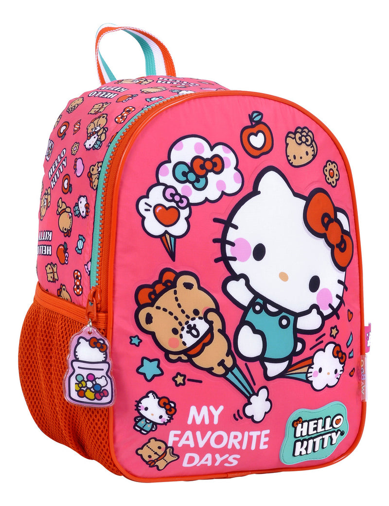 Mochila Hello Kitty Espalda Jardin 12 Wabro 88078