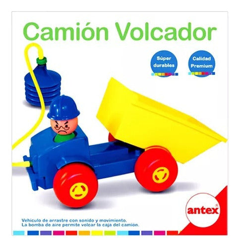 Antex Camión Con Bomba De Aire 2285 Color Blanco Personaje Camion Volcador