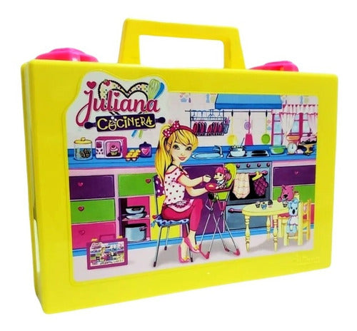 Valija Juliana Cocinera Cocina Recetas Chef Premium Color Amarillo