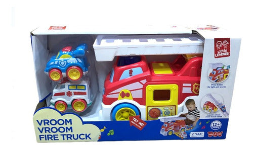 Camion Bomberos Didactico P/bebes Luz Y Sonido 4289t