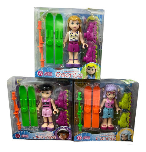 Muñeco Figura Skating Girl Surtido Articulada 7,5cm 201305