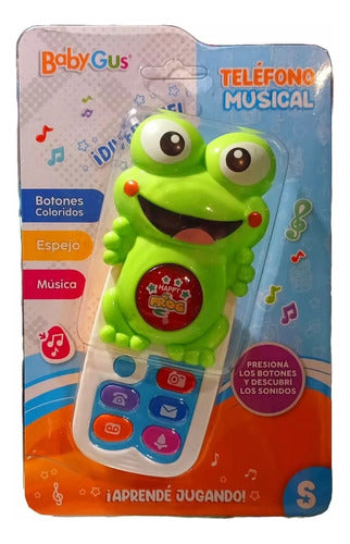 Telefono Didactico Ranita Para Bebe Con Luz Y Sonido 54463