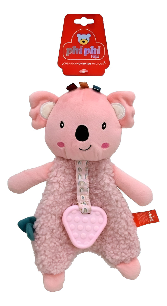 Manta Apego Peluche Mordillo Plush Phi Phi Toys 8772 Color Rosa Koala