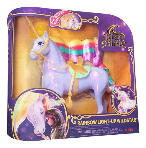 Unicornio Arcoiris Unicorn Academy Con Luz Y Sonido 23205