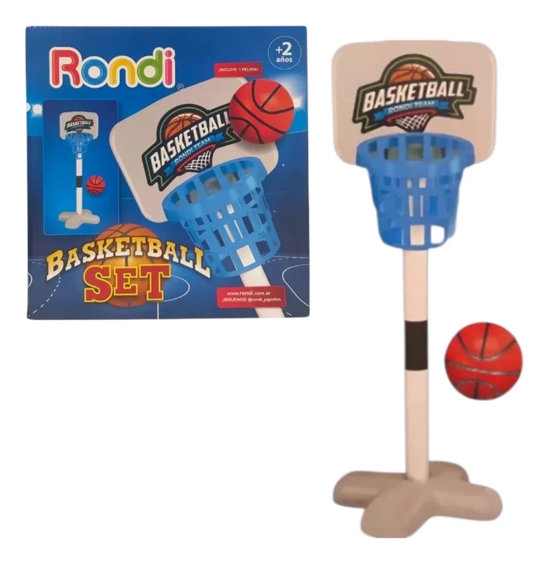 Aro De Basquet Jump Shot 97 Cm Rondi Con Pie Y Pelota