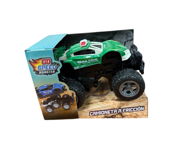 Auto A Friccion Policia Ruedas De Goma 12cm 54401