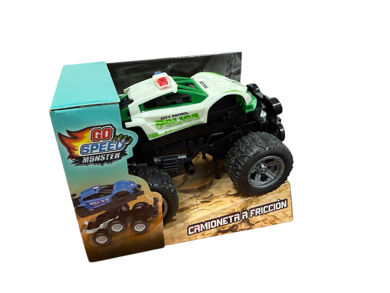 Auto A Friccion Policia Ruedas De Goma 12cm 54401