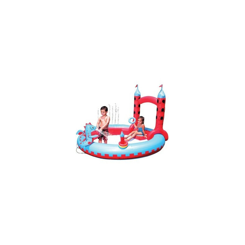 Pileta Inflable Interactiva Spray Castillo Bestway 53037