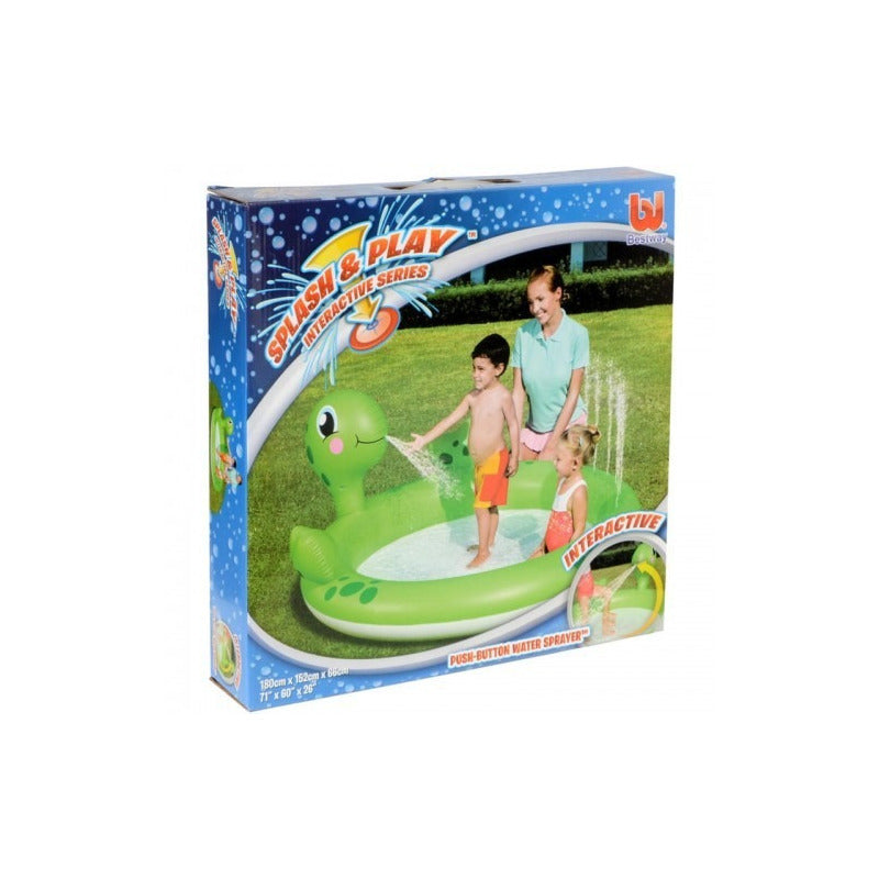 Pileta Tortuga Interactiva Para Jugar 180x152x66cm Bestway