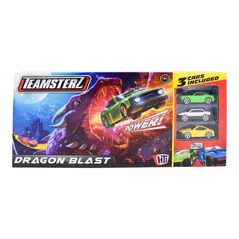 Pista De Autos Dragon Blast Con 3 Autos Teamsterz 14143
