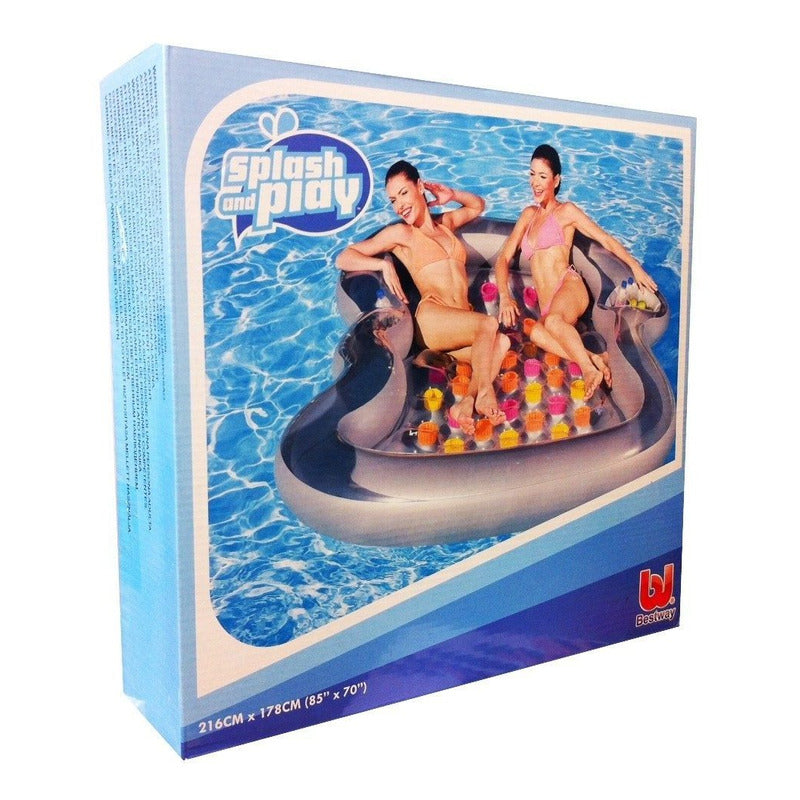 Colchoneta Inflable Bestway 2 Plazas 216cm X 178 Cm