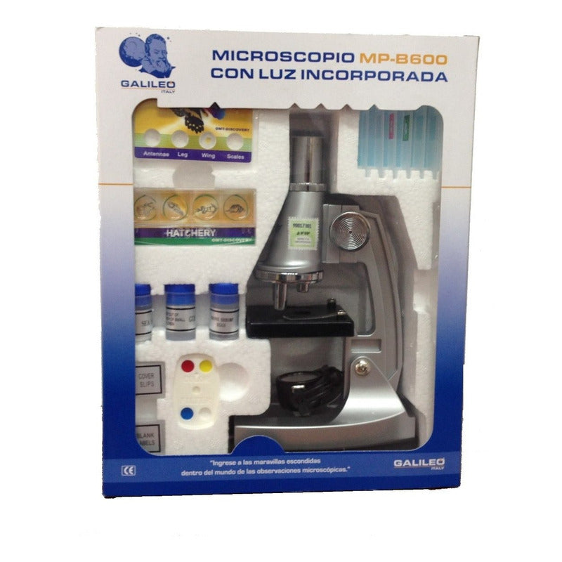 Microscopio Galileo Mp-b600 600x Con Luz Incorporada
