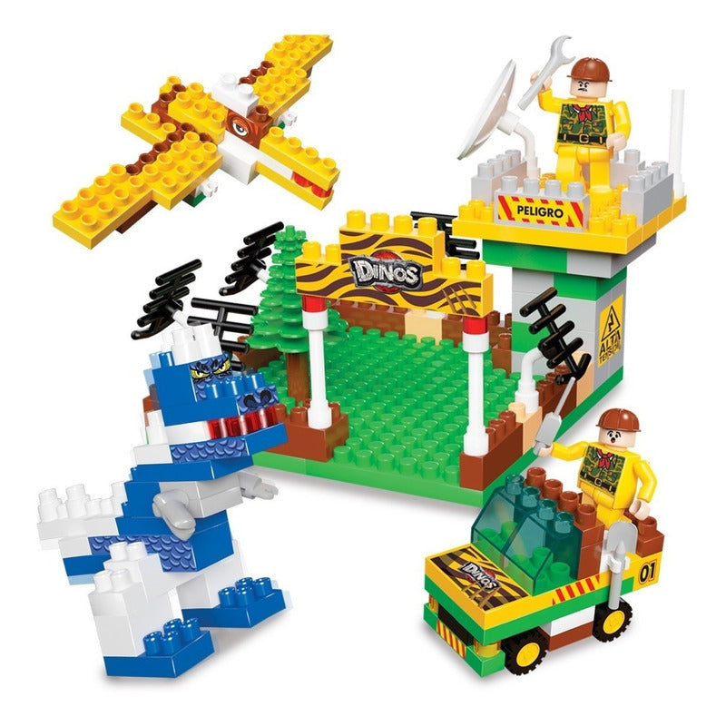 Blocky Dinos Con 150 Piezas Original Dimare 0678