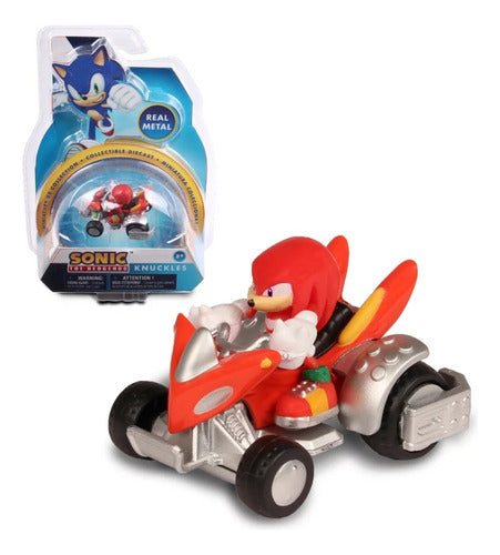 Vehículo De Metal Sonic The Hedgehog De JAKKS - Escala 1:64 Con Figura De Sonic, Tails Y Amy