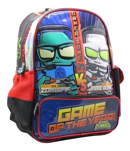 Mochila Espalda Ultra Zombie 18'' Om119 Color Negro