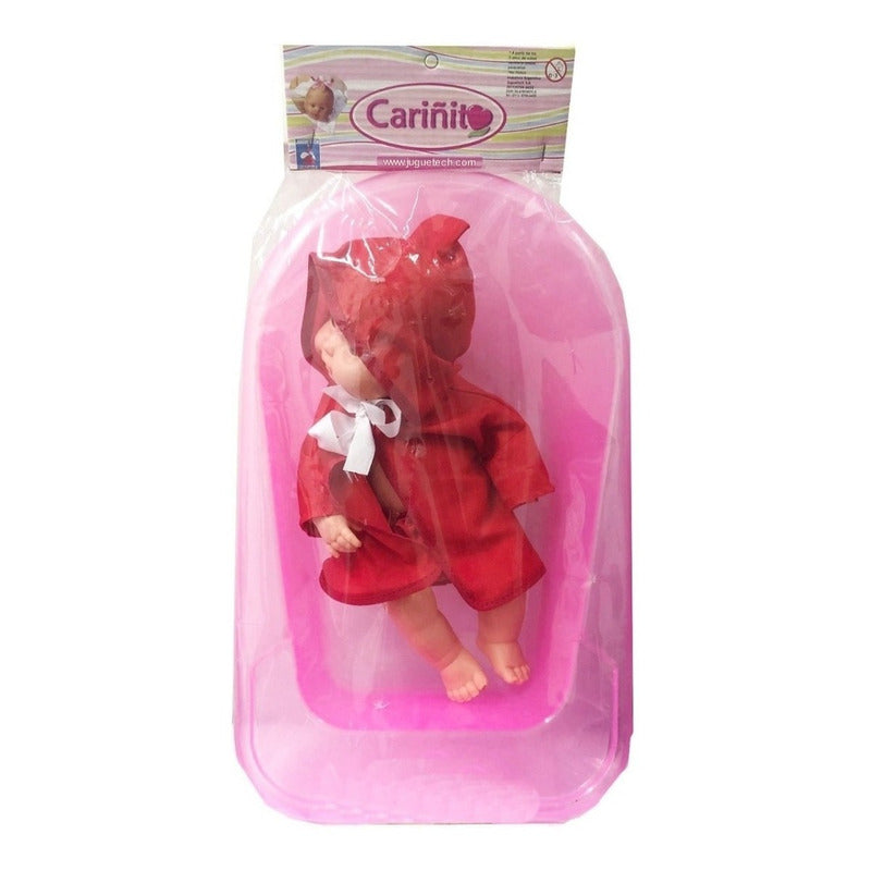 Muñeca Bebote Con Salida De Baño Y Bañadera Cariñito