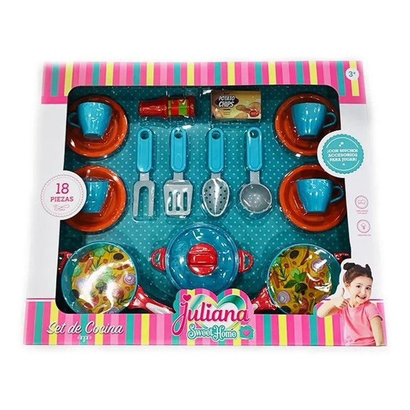 Juliana Set De Cocina 18 Piezas Orig. Sisjul037