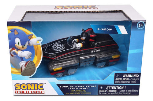 Sonic Vehiculo Shadow Auto 9cm Pull Back Original 64193