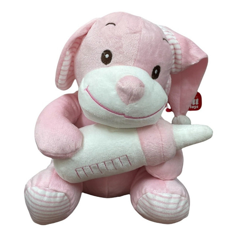 Peluche Plush Perro Con Cascabel 24cm Phi Phi Toys 2511