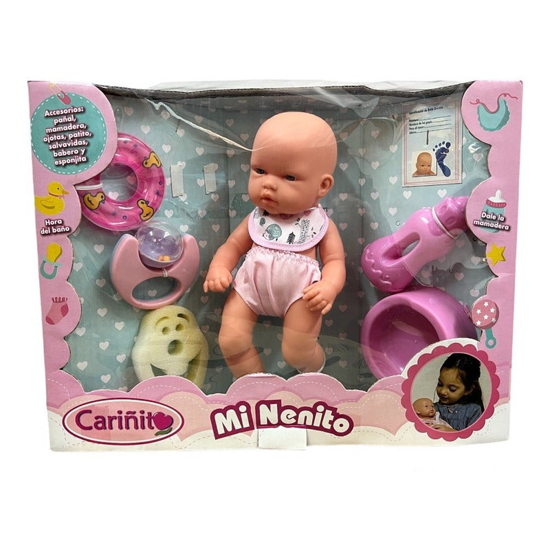 Muñeca Bebote Mi Nenito Con Accesorios Cariñito 913